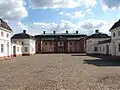 View of the courtyard towards the south