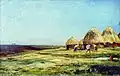 Ablyazovo. Threshing, 1887