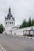 The tower of the XVII century, turned into a monastery bell tower in the XIX century