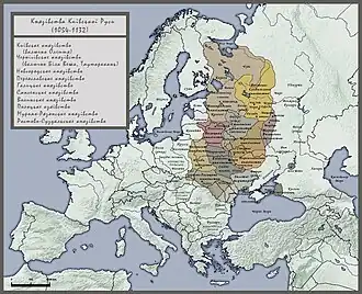 Principality of Chernigov in 1054–1132 