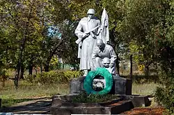 Mass grave of Soviet soldiers