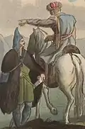 Nogai Tatars. Russian engraving, beginning of the 19th century.