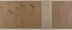 In the Palace (宫中图 Gongzhongtu), 12th century copy, section one.