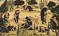 'Fight of Drunken Monkeys and Bears', by Seu, ca.1720