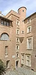 Stair-tower and turret.