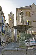 The fountain and tower