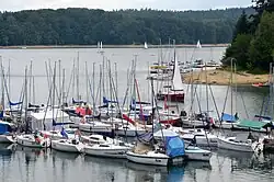 Marina on the lake.