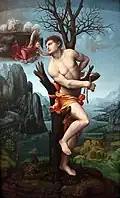 Marco d'Oggiono, Saint Sebastian (1520), Gemäldegalerie, Berlin