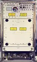 John Phillips, Expedition 11 Science Officer, with the Window Observation Research Facility (WORF) training rack at Johnson Space Center, Houston, TX.