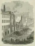 Ruins after the fire, 1852[10]
