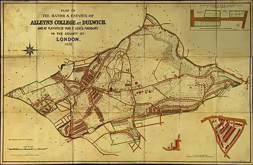 1932 map of the college's estate