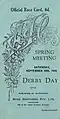 1945 AJC Epsom Handicap racebook front cover
