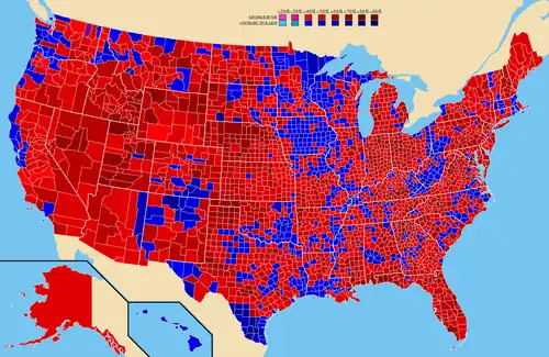 Election results by county.   George H. W. Bush   Michael Dukakis