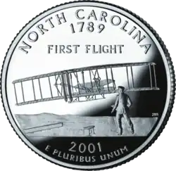 North Carolina quarter dollar coin