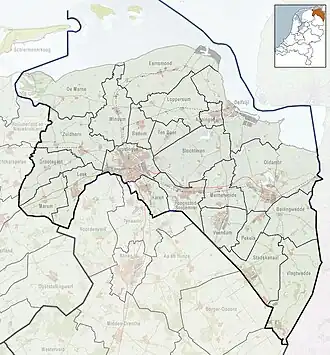 Niezijl is located in Groningen (province)