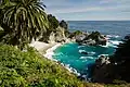 View of McWay Cove, with the McWay Falls, from the trail