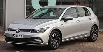grey car (hatchback)