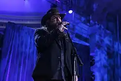 Country music singer Chris Stapleton performing.
