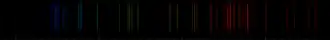 Color lines in a spectral range