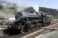 44806 Running round its train at Carrog.