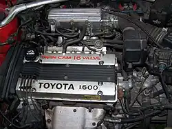 The 1989 updated "Smallport" or "Red Top" 4A-GE engine