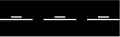 Centre line and warning line