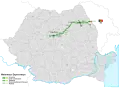 A8 motorway map (Romania)