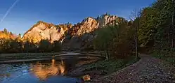 Dunajec in autumn