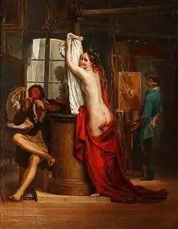 A Nude Model in an Artist's Studio