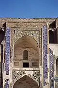View of the loggia of one of the cells