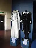 Female and male clothes fourth room