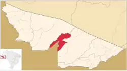 Location of municipality in Acre State