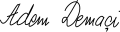 Signature of Adem Demaçi