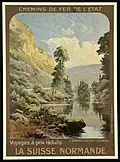 Railway poster for Suisse Normande circa 1900
