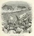 The Afghan forces charge (illustration by Sidney Paget)
