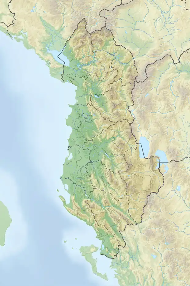 Shkodër is located in Albania