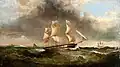 Sailing before a Gale (undated), by Alfred Thompson Bricher