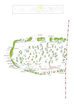 Map of Alif Dhaal Atoll