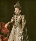 Infanta Isabel Clara Eugenia of Spain, 1579. Museo del Prado, Madrid