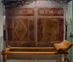 Frescoes on display
