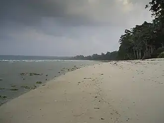 Neil Island on 26 December 2004, after earthquake and tsunami