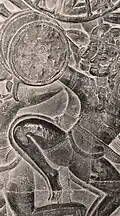 Knee technique at Angkor Wat(1100s)
