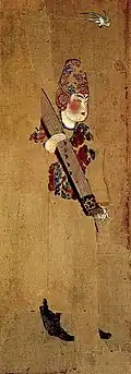 Unearthed in 1972 from the tomb of Zhang Lichen (655-702).