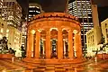 Shrine of Remembrance taken from Ann Street Brisbane at night on 31 May 2012