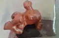 Wooden sculpture "Reclining Woman"