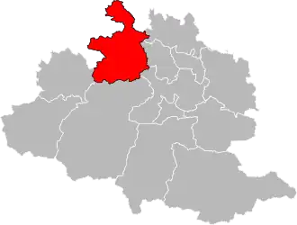 Situation of the canton of Arize-Lèze in the department of Ariège