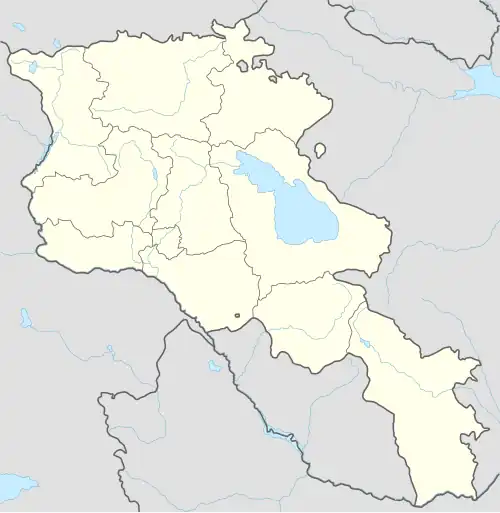 Meghradzor is located in Armenia