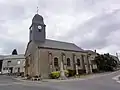 Lateral view of the church