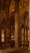 63. Arturo Ferrari, Interno del Duomo di Milano, 1888