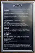 Dress and conduct rules for racegoers at Ascot